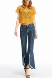 Fit Slim High Waist Flared Jeans