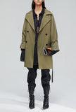 London Style Loose Mid-length Trench Coat