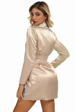 Long sleeved Satin Blazer Mini Dress