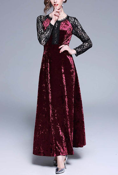 Velvet maxi dress designs hotsell