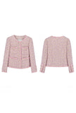 Pink Tweed Ladies Short Jacket