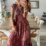 Boho Summer Maxi Dress - UnikWe Boutique
