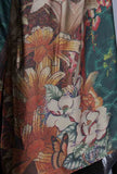 100% Silk Loose-Fit Floral Print Maxi Dress