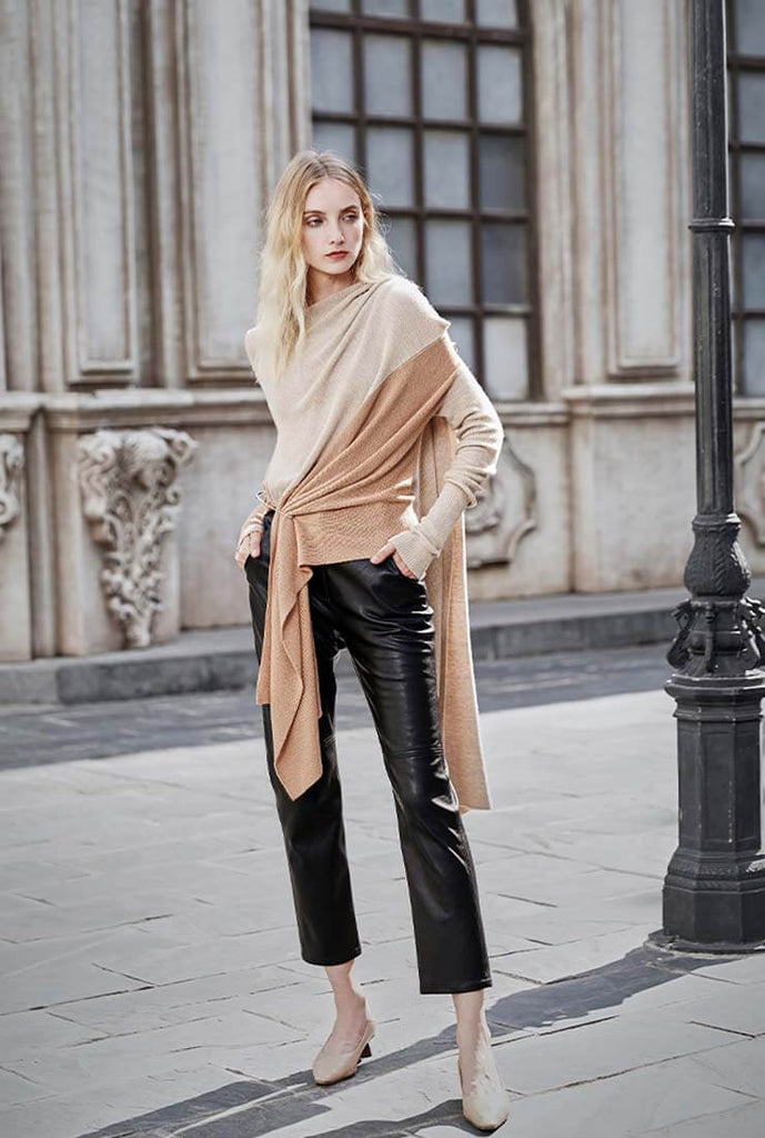 Autumn And Winter Nine-point Leather Pants