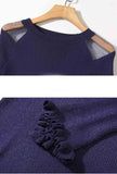 Bright Sweater + Irregular Plaid Ruffled Skirt