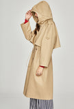 Chic Classic Hooded Long Trench Coat