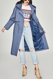 Chic Classic Hooded Long Trench Coat