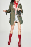 Chic Short Color Changing Trench Coat