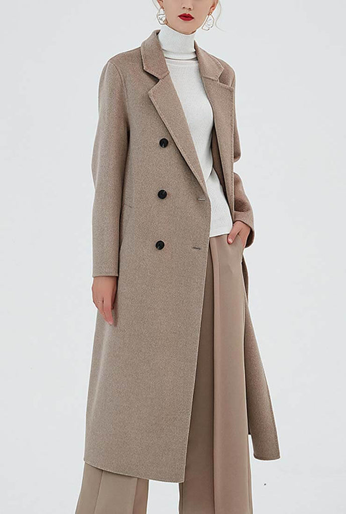 Double-breasted Cashmere Trench Coat