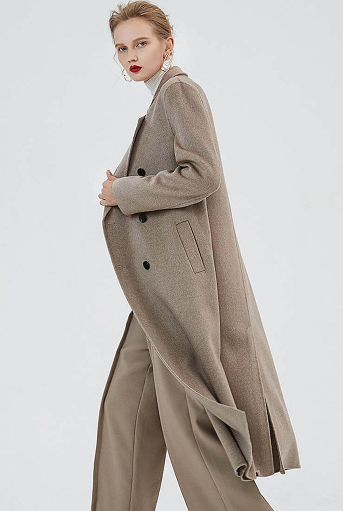 Double-breasted Cashmere Trench Coat