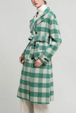 Double Faced Wool & Cashmere Belted Piad Coat