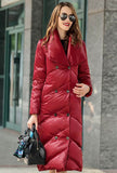 Extra Long Cape Down Puffer Jacket