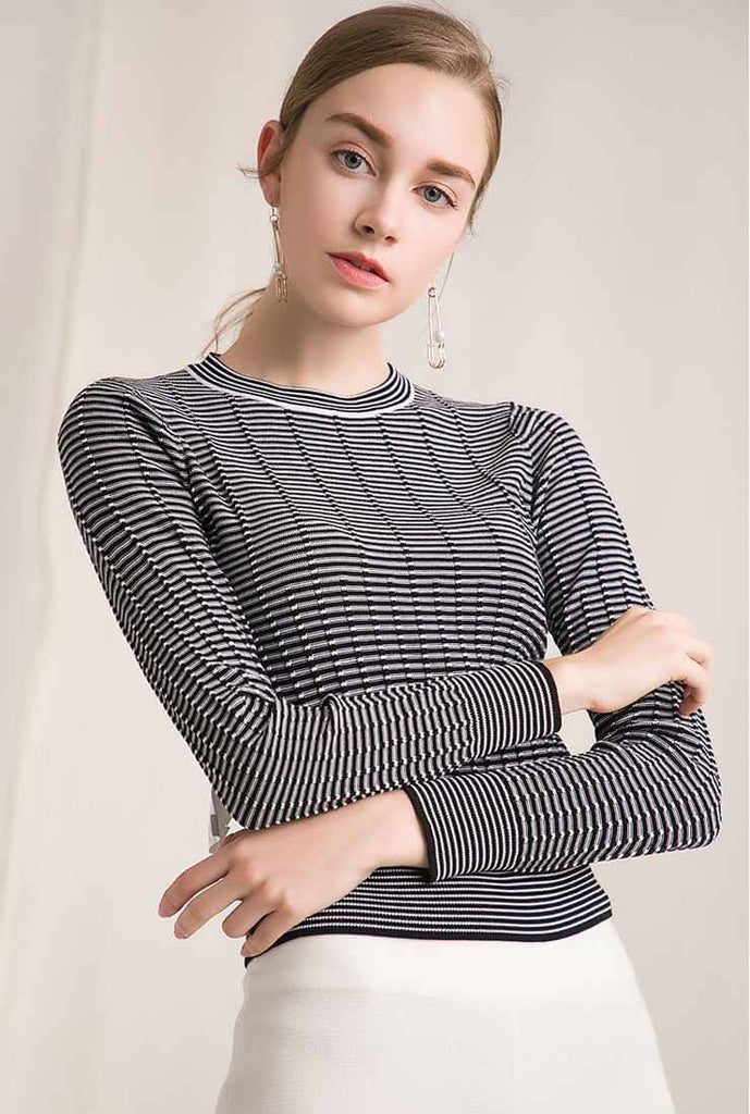 Fashion Slim Long Sleeve Pullovers Sweaters