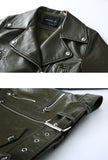 Five-color Classic Short  Leather Jacket