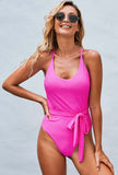 Floral Print Halter Lace-Up Cover-Up Swim Suit
