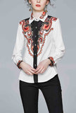 Floral Printed Claassic-fit Shirt