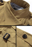 Khaki Overknee Long Trench Coat