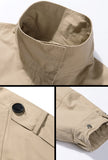 Khaki Worker loose casual Trench Coat