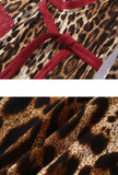 Leopard V-neck Sexy Maxi Dress