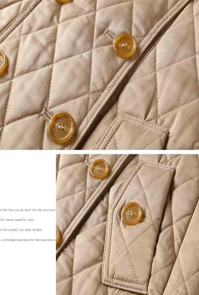 London Fog Double Breasted Quilted Puffer Jacket