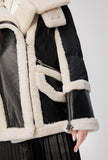 Long Shearling Leather Jacket