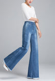 Plus Size Loose High Waist Wide Jeans