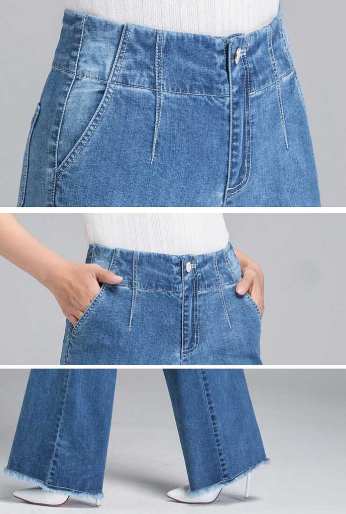 Loose Straight High Waist Wide Jeans