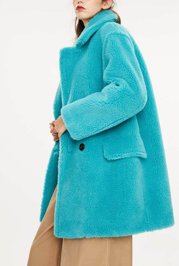 Loose Wool Teddy Coat Warm Long Coat