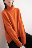 Loose Turtleneck Long Sleeve Sweater Pullover