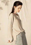 Loose Wool Knit Pullover Sweater