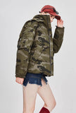 Metallic Hooded Thicken Down Bubble Jacket
