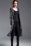  Mid-length Thick Hooded Sweater Cardigan Plus Size