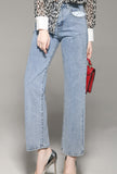 Retro Straight Wide Pants Jeans