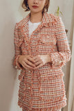 Retro Women's Tweed Fringe Trim Jacket
