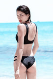 Slim-Fit Double Strap Bikini Top & Bottom Swim Suit