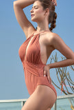 Tummy Control Plunging One-Piece Swimsuit