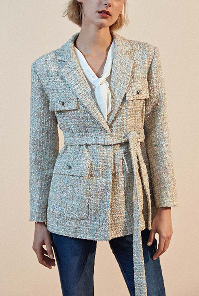 Tweed Short Blazer Jacket