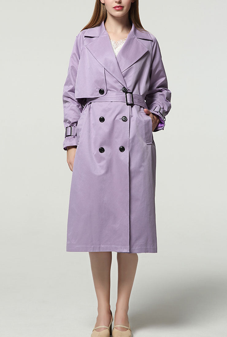 Lavender trench outlet coat