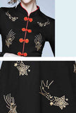 Vintage Embroidered A-Line Midi Dress