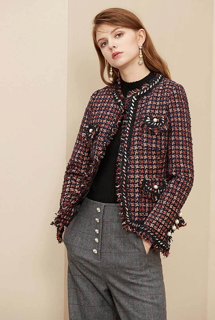 Vintage Fringed Tweed Jacket