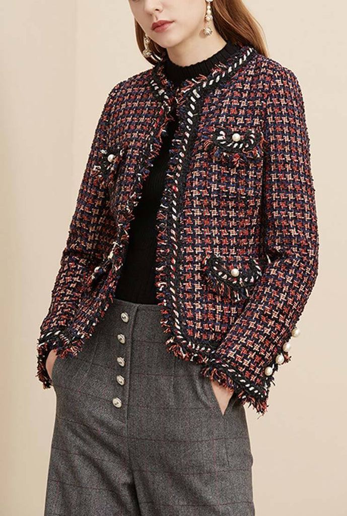 Vintage Fringed Tweed Jacket