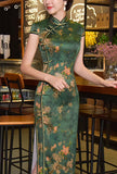 Vintage Side Slit Oriental Cheongsam Prom Dress