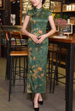 Vintage Side Slit Oriental Cheongsam Prom Dress