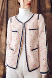 Vintage Style Pink Little Tweed Jacket