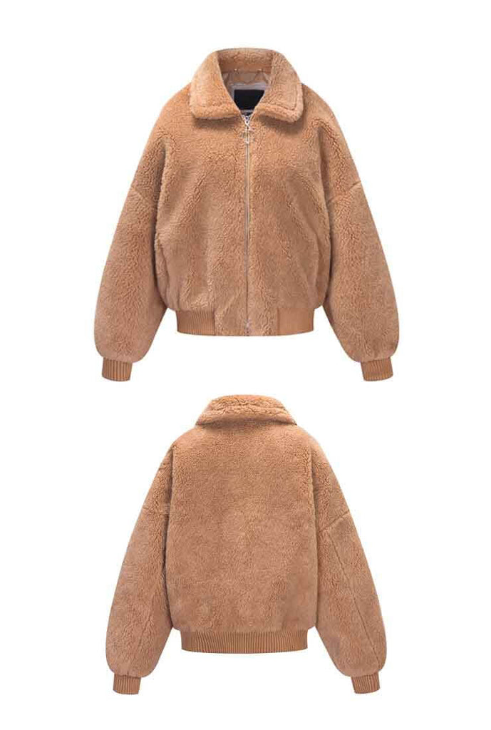 Wool Short Warm Teddy Bear Jacket