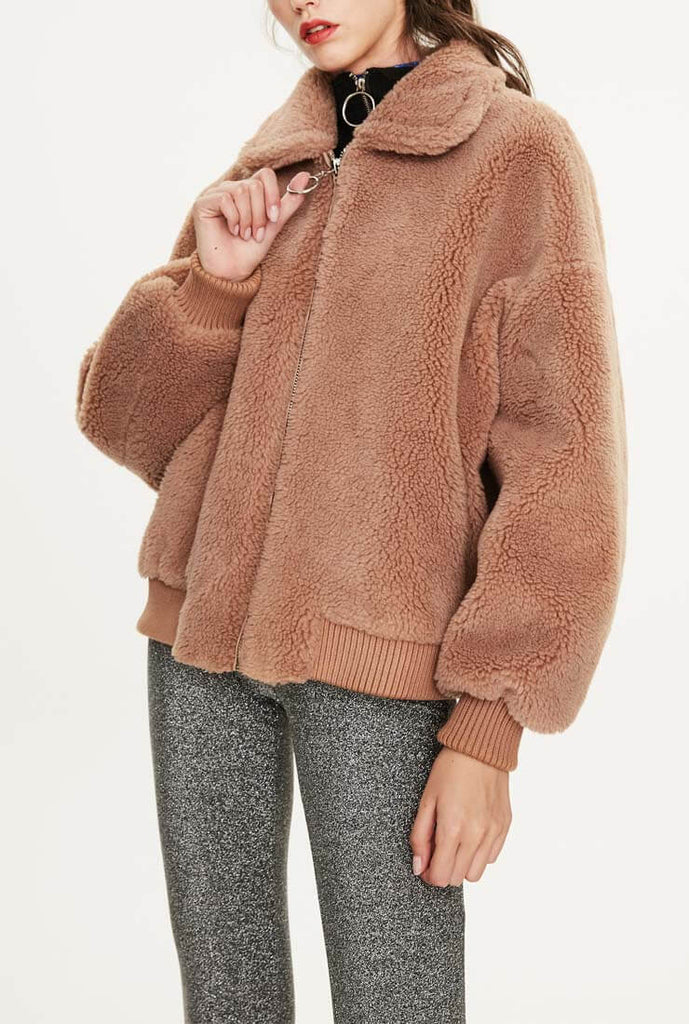 Wool Short Warm Teddy Bear Jacket