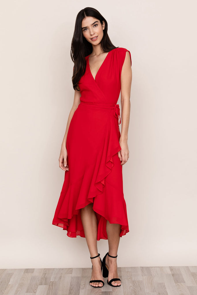 Yumi Kim's head-turning Santorini Silk High Low Dress is perfect for any island getaway.